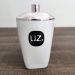Kit Porta Algodão Cotonete e Sabonete Líquido 400ml Brancos