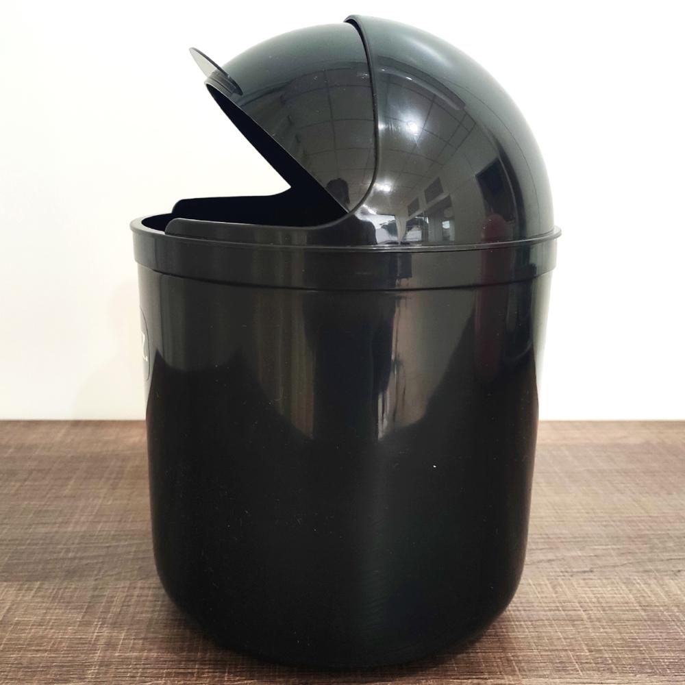 Lixeira Plástica De Cozinha Pia com Tampa Capacete e Abertur