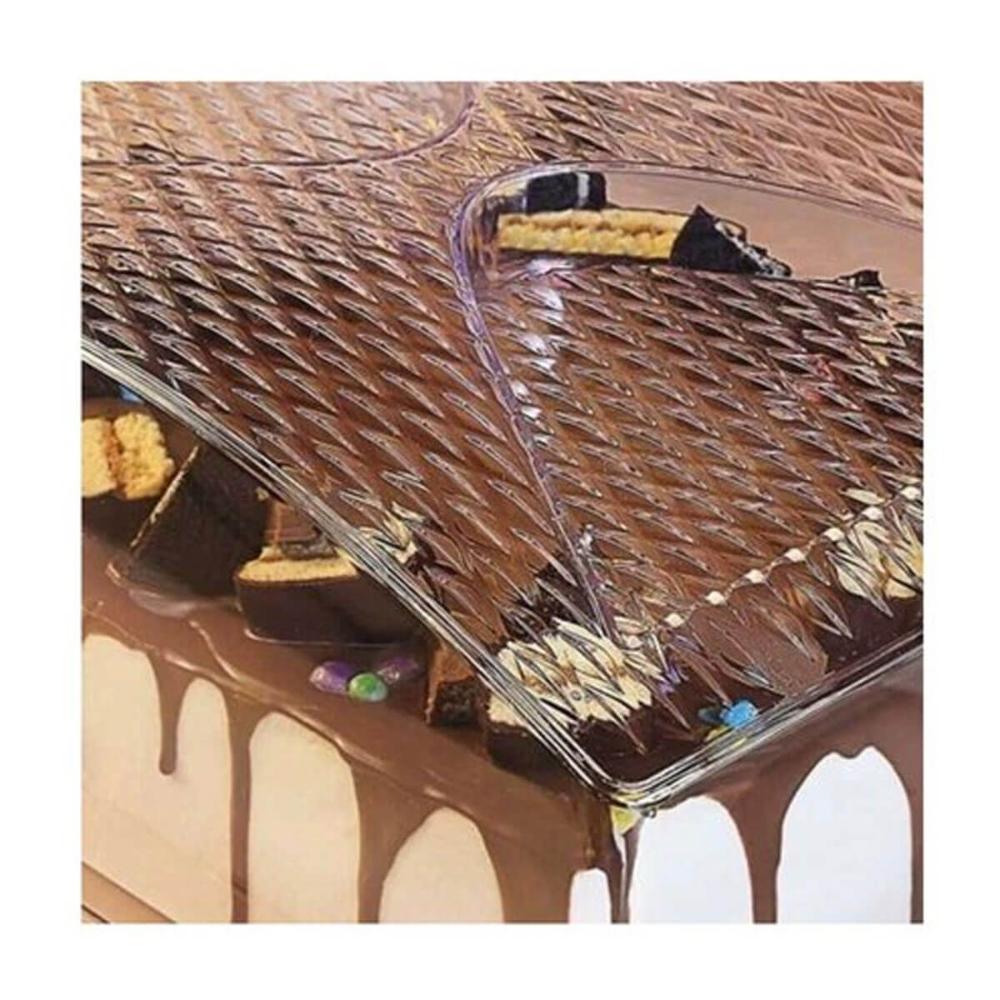 Porta Bolo Boleira Retangular 41cm com Tampa Acrílica Uz Uti