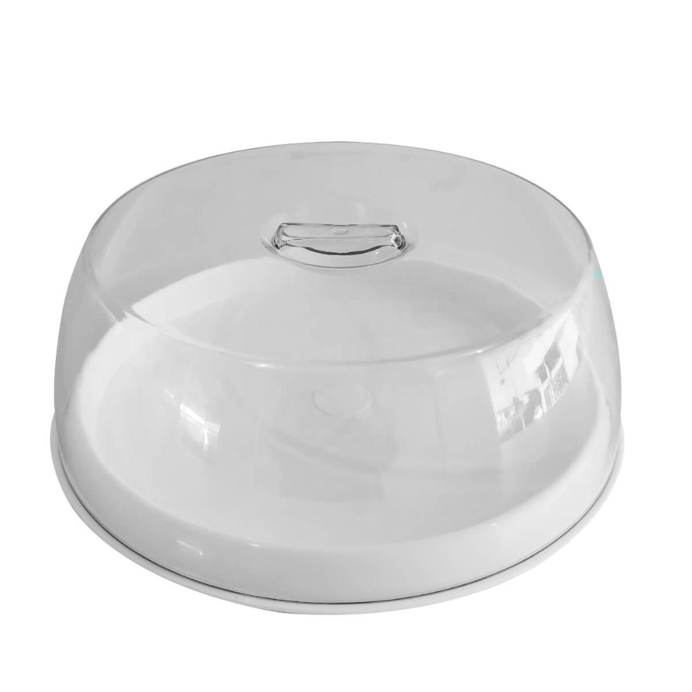 Porta Bolo de Plástico com Tampa Transparente 29cm Plus UZ