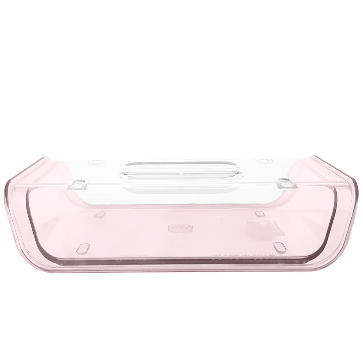 Porta Frios Plástico Tampa Transparente Pote Queijo Presunto Uz Rosa Translúcido