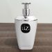 Porta Sabonete Plástico Saboneteira Líquida Para Banheiro UZ Branco 400ml