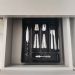 Porta Talheres Organizador Multiuso de Gaveta Separador Divisor Uz Preto