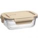 Pote Hermético de Vidro Borossilicato 410ml Retangular Capuc