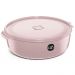 Pote Plástico com Tampa Redondo Multiuso Porta Mantimentos Color UZ Sólido 5L Rosa