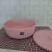 Pote Plástico com Tampa Redondo Multiuso Porta Mantimentos Color UZ Sólido 5L Rosa