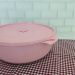 Pote Plástico com Tampa Redondo Multiuso Porta Mantimentos Color UZ Sólido 5L Rosa