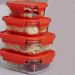 Pote de Vidro Hermético 1,04L Retangular Borossilicato Verme