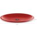 Prato Plástico Redondo Refeição Vermelho Resistente 26cm Raso