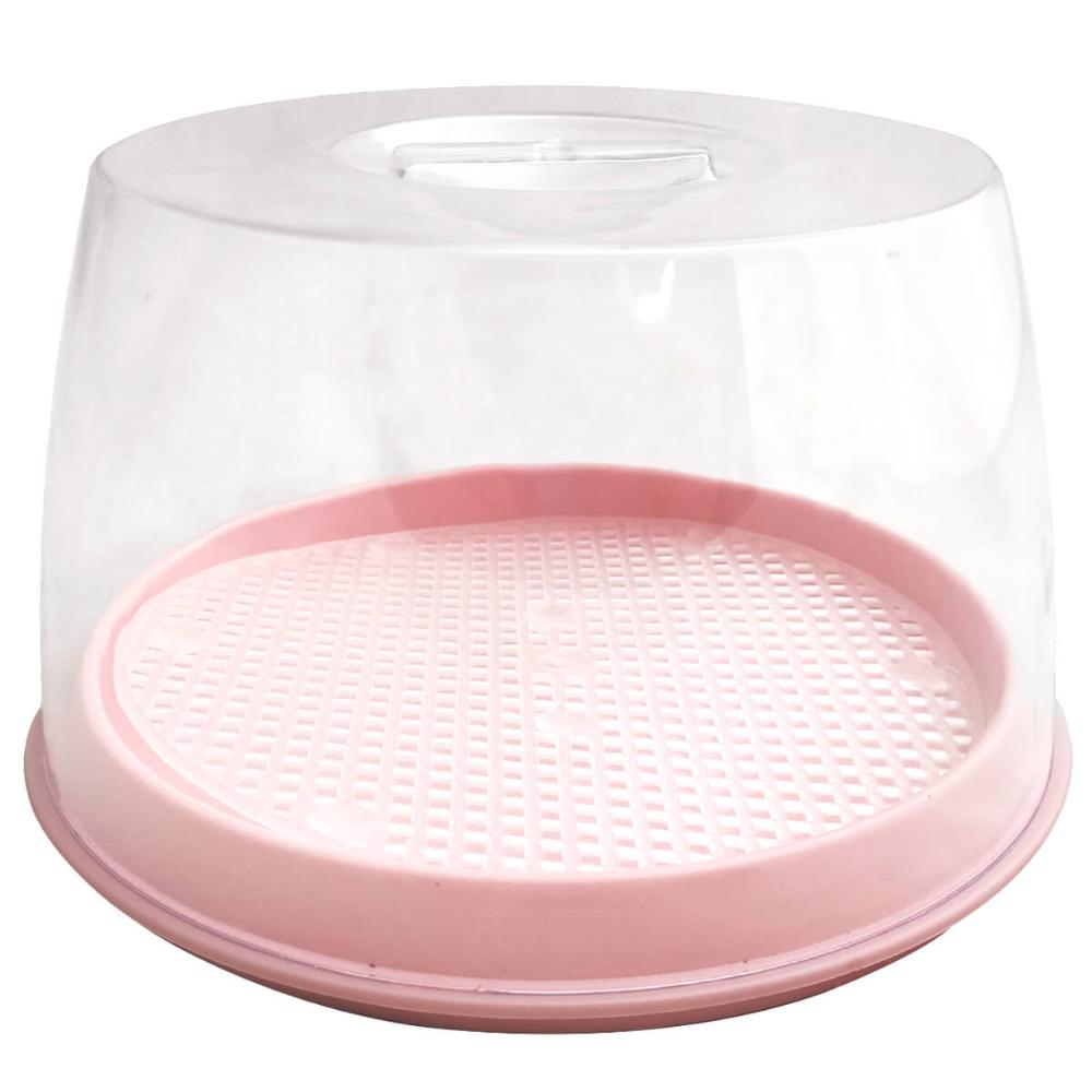 Queijeira Porta Queijo Frios Tampa Acrílico Transparente Uz Rosa Quartzo