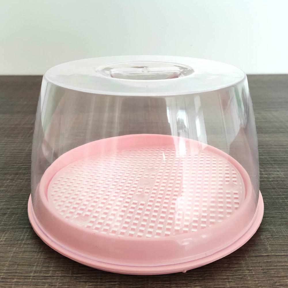 Queijeira Porta Queijo Frios Tampa Acrílico Transparente Uz Rosa Quartzo