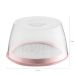 Queijeira Porta Queijo Frios Tampa Acrílico Transparente Uz Rosa Quartzo