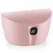 Saleiro De Cozinha Com Tampa 500ml Pote de Sal Bancada Uz Rosa Quartzo