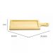 Tábua de Bambu 24x8cm Petisqueira Travessa Bandeja Retangula