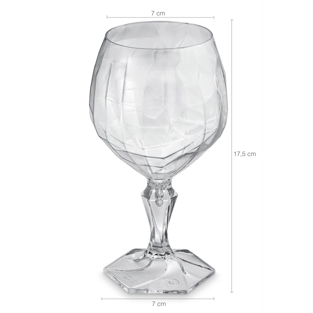 Taça Para Água Suco 350ml Plástico UZ Tango Transparente