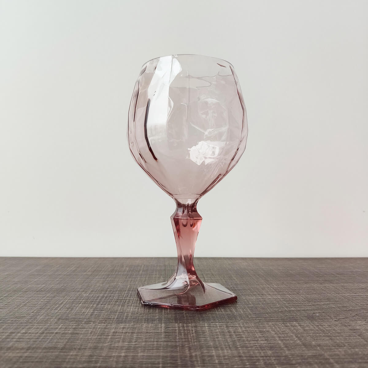 Taça Para Água Suco 350ml Plástico UZ Tango Transparente Rosa