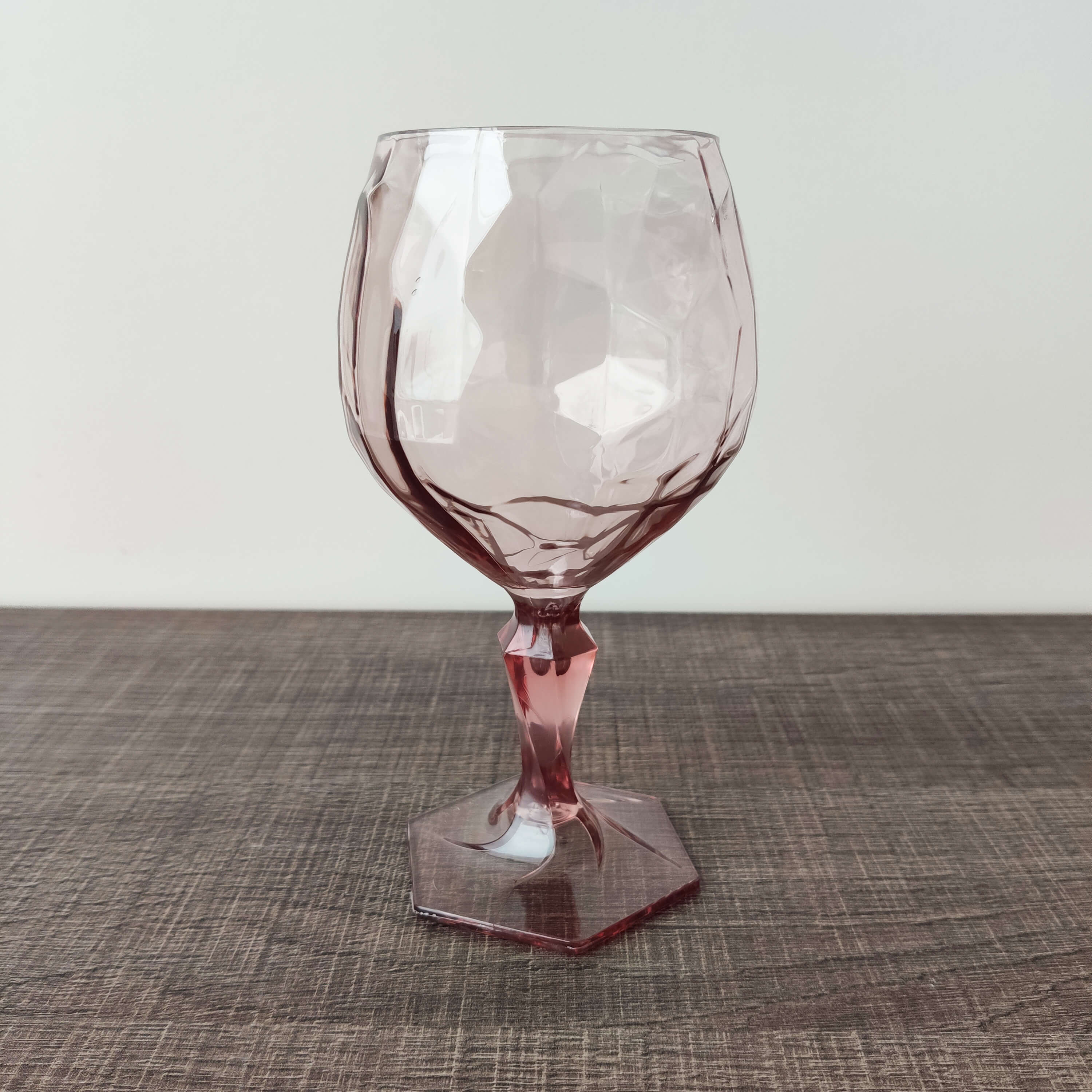 Taça Para Água Suco 350ml Plástico UZ Tango Transparente Rosa