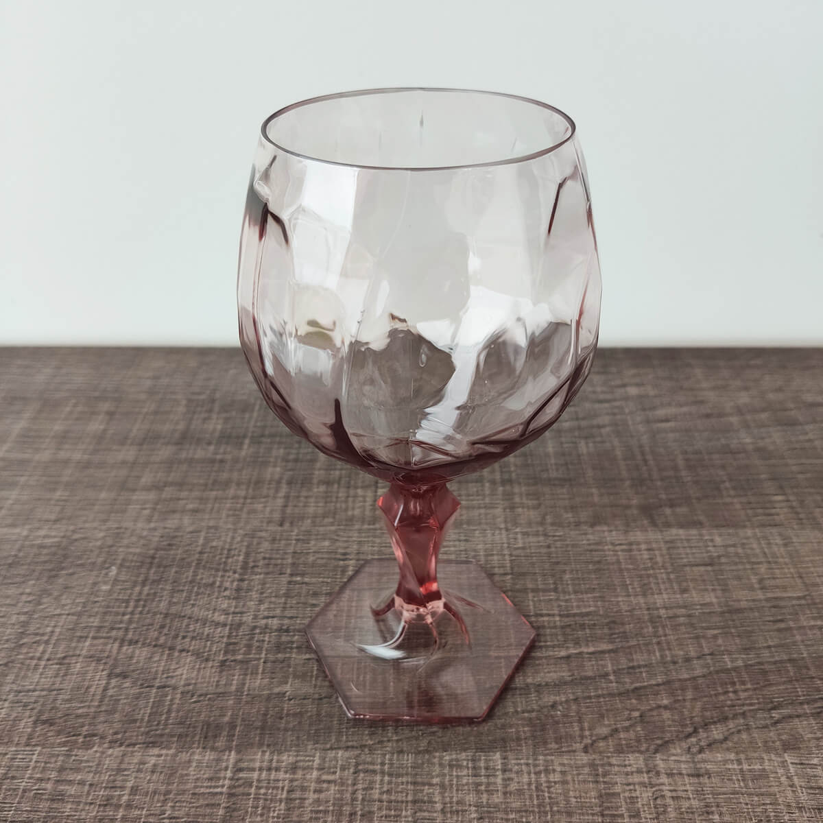 Taça Para Água Suco 350ml Plástico UZ Tango Transparente Rosa