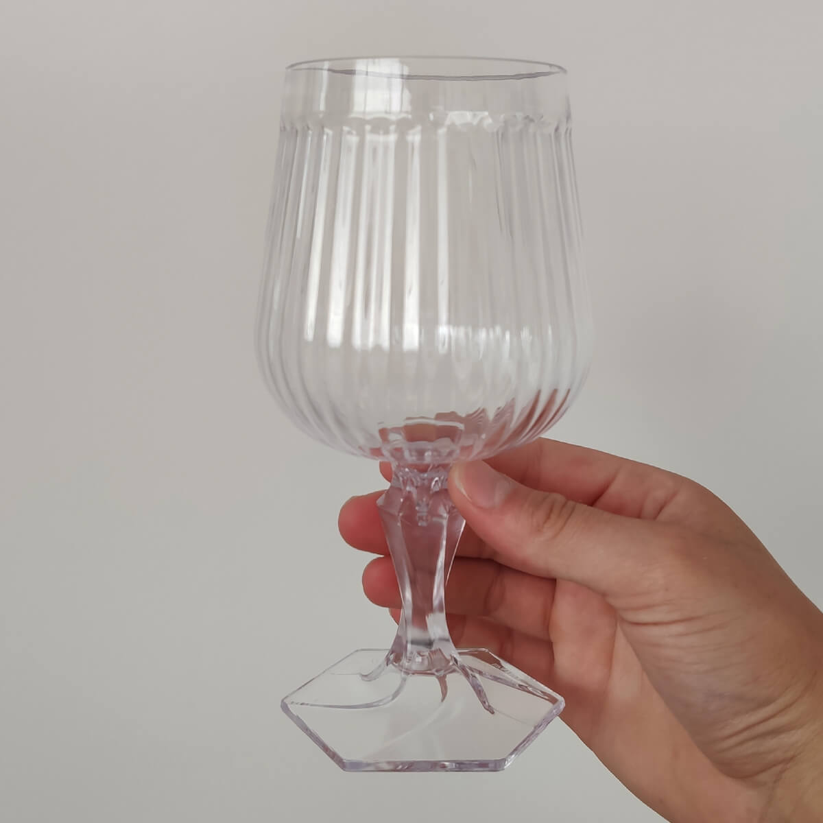 Taça Para Água Vinho Suco 350ml Plástico UZ Axé Transparente Bebidas