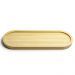 Travessa de Bambu 33x12cm Petisqueira Bandeja Oval Multiuso UZ para Servir Decorar