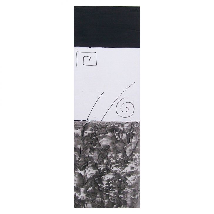 Quadro Artesanal com Textura Abstrato Preto 20x60cm Uniart Adesivo De Parade Nuvem ~ Quadro Artesanal com Textura Abstrato Preto 20x60cm Uniart