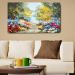 Quadro Jardim Colorido 55x100cm