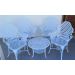 Conjunto de Mesa Para Jardim Copacabana Com Mesa Baixa em Alumínio Fundido Unifer Móveis