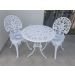 Conjunto de Mesa Para Jardim Espanhol com 2 Cadeiras em Alumínio Fundido Unifer Móveis