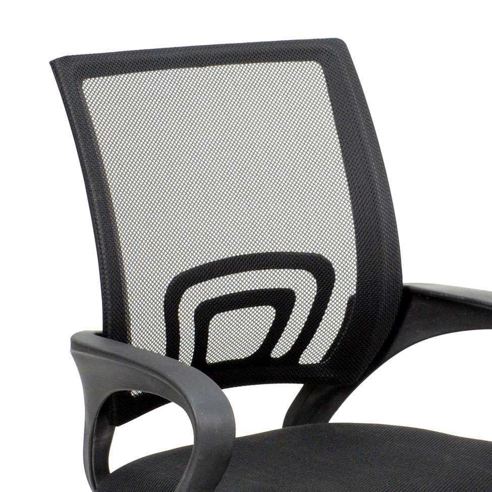 Cadeira De Escritório Mesh Diretor Giratoria New Java - Preto