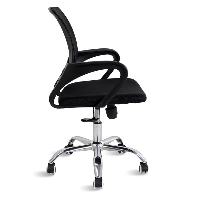 Cadeira De Escritório Mesh Diretor Giratoria New Java - Preto