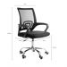 Cadeira De Escritorio Com Base Cromada Mesh - Preta