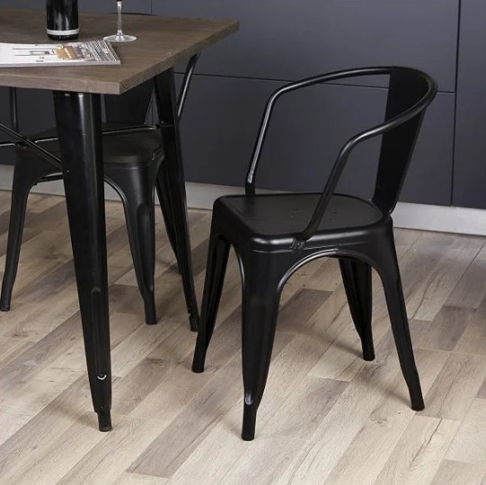 Cadeira Iron Tolix Francesinha Industrial com Apoio de Braços