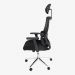 Cadeira de Escritório Presidente Ergonômica Tela Mash Reclinável NR17 - Preta