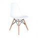 Conjunto 3 Cadeiras Charles Eames Eiffel Concha Fixa - Branca