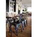 Conjunto 6 Cadeiras Tolix Iron - Design - PRETO BRILHANTE