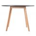 Conjunto Mesa Jantar Leda 90 cm + 4 Cadeiras Leda Saarinen Preta