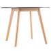 Conjunto Mesa Jantar Leda 90 cm + 4 Cadeiras Leda Saarinen Preta