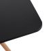 Conjunto Mesa Jantar Quadrada Eiffel 80cm Preto Mdf + 4 cadeiras Charles Eames