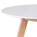 Conjunto Mesa Leda Branca 90 cm + 4 cadeiras Leda Brancas