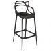 Conjunto c/4 Banqueta Allegra Alta Master Preta Cozinha Americana Balcão Polipropileno