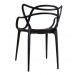 Conjunto com 6 Cadeiras Allegra Preta Polipropileno Salna
