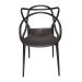 Conjunto com 6 Cadeiras Allegra Preta Polipropileno Salna