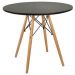 Conjunto de Mesa Redonda Eames 100cm Preto + 6 Cadeiras Eiffel Dsw Preto