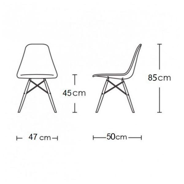 Conjunto de Mesa de Jantar Eames Eiffel Redonda 90cm Tampo de Madeira Branco com 4 Cadeiras Brancas