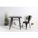 Conjunto mesa Tolix 80 cm + 2 cadeiras Tolix - Preto