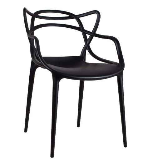 Kit - 8 X Cadeiras Masters Allegra - Preto