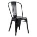 Kit 10 Cadeiras Iron Tolix - PRETO BRILHANTE