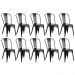 Kit 10 Cadeiras Iron Tolix - Preto FOSCO