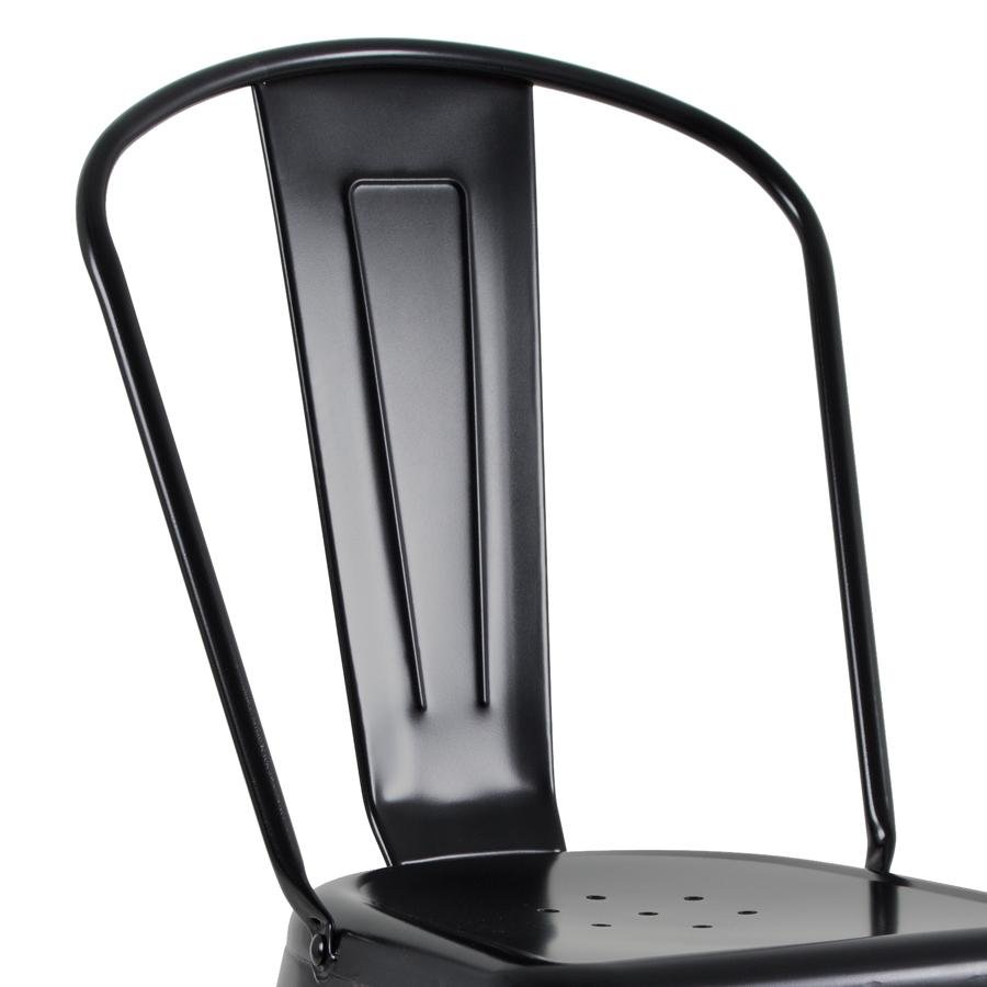 Kit 10 Cadeiras Iron Tolix - Preto FOSCO