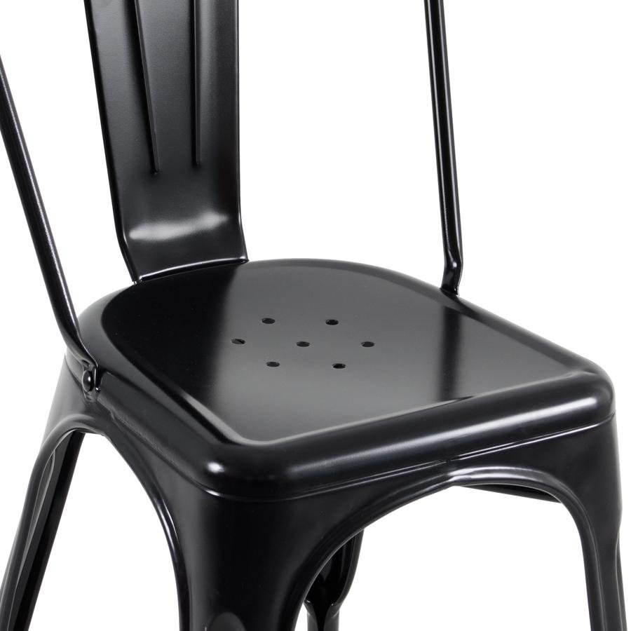 Kit 10 Cadeiras Iron Tolix - Preto FOSCO